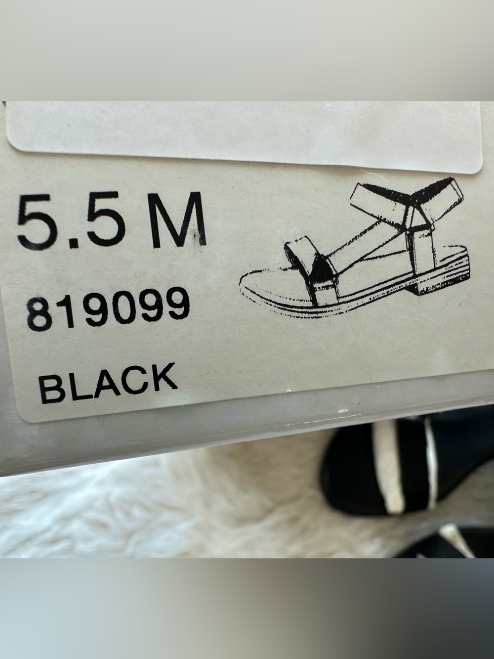Black Women's Adjustable Strappy Sandals 5.5  new in the box - Picture 14 of 16